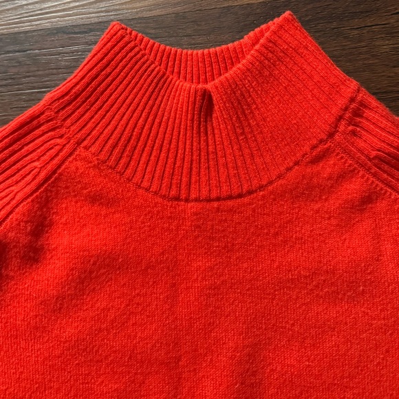 Rag & Bone York Cashmere Sweater Mock Neck Red XS - Picture 7 of 7
